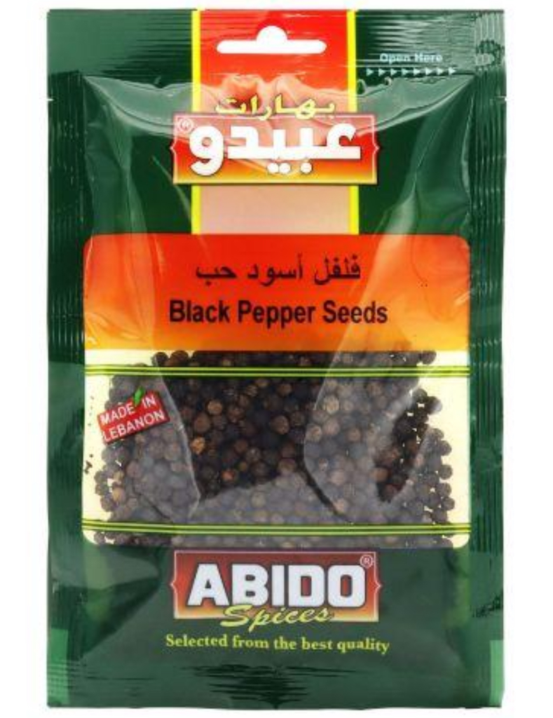 Abido Black Pepper Seeds (Filfil Aswad) 10x50g