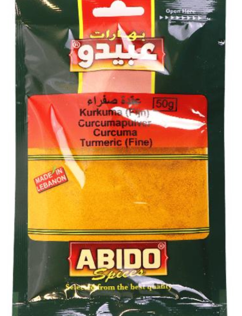 Abido Turmeric (Kurkuma) Fine 10x50g