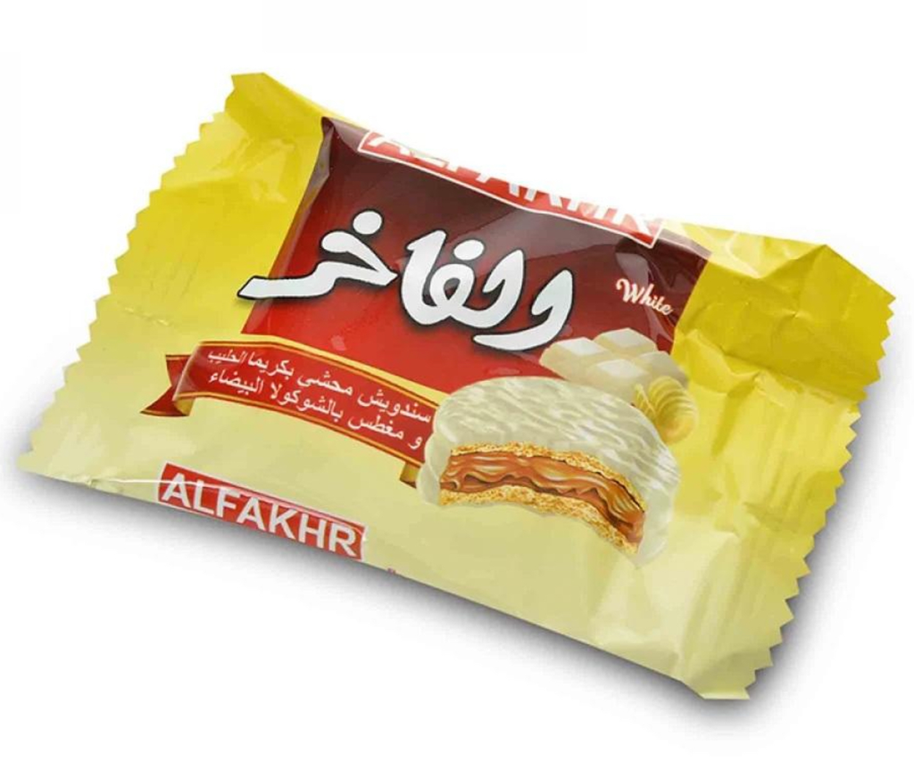 AlFakhr White Chocolate Biscuits 6x30x24g