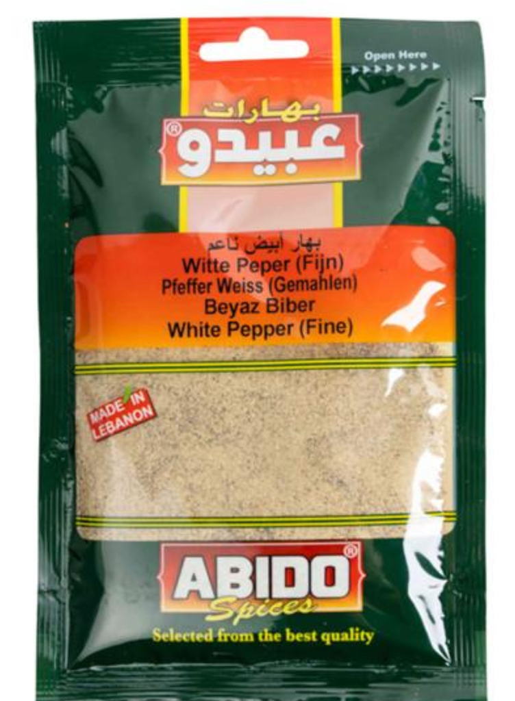 Abido White Pepper (Filfil Abyad) 10x50g