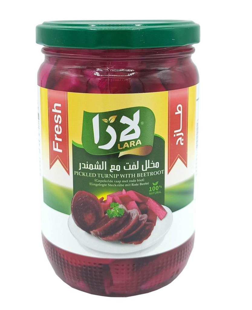 Lara Turnip Pickles with Beetroot (Lift Mekhalal ma Chmandar) 12x400g